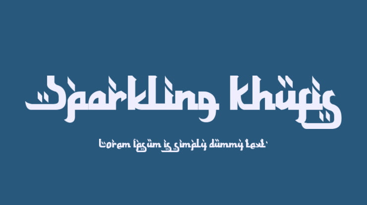 Sparkling Khufis Font