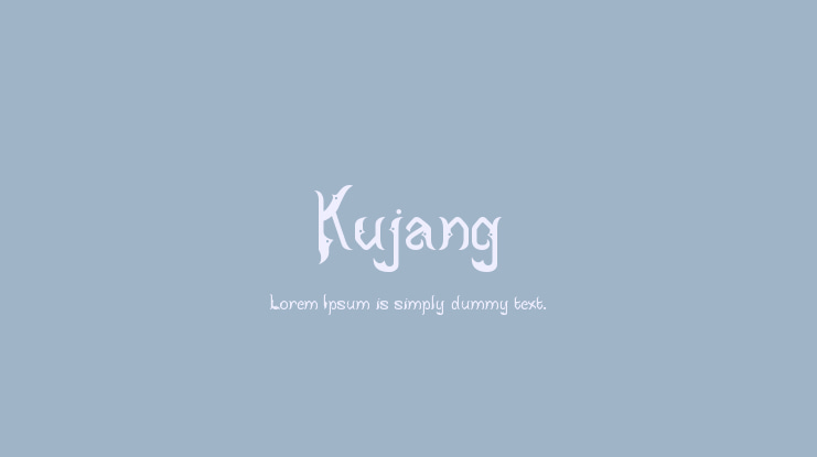 Kujang Font