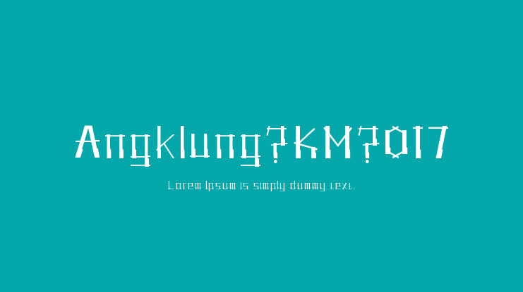 Angklung_KM_017 Font