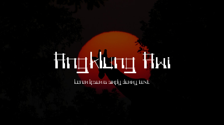 Angklung Awi Font