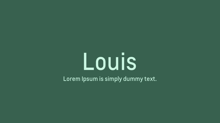 Louis Font Family