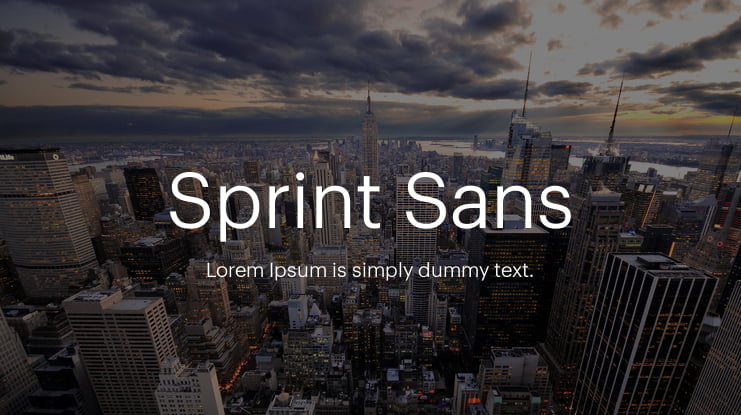 Sprint Sans Font Family