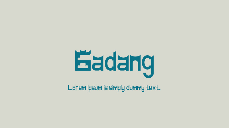 Gadang Font