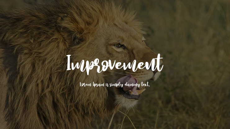 Improvement Font