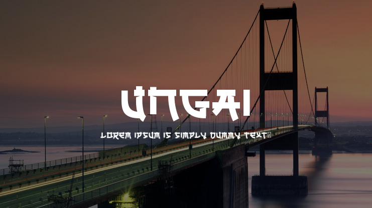 Ungai Font