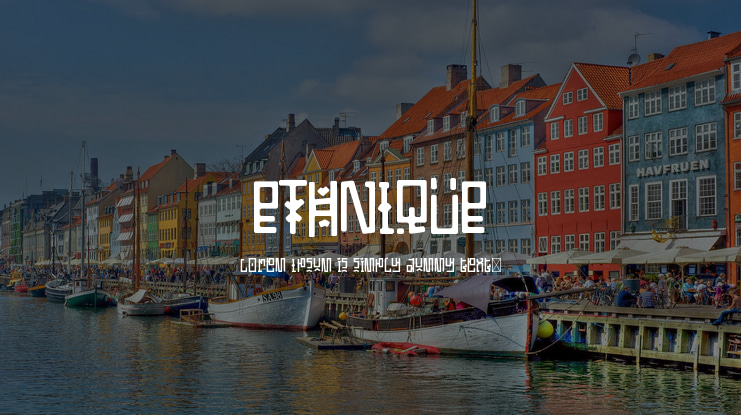 ETHNIQUE Font