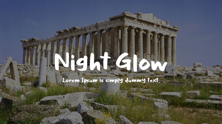 Night Glow Font