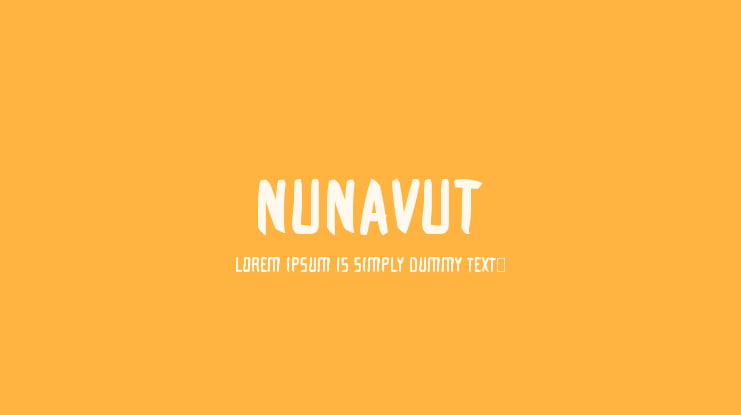 Nunavut Font