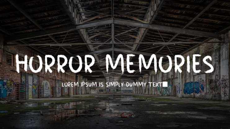 HORROR MEMORIES Font