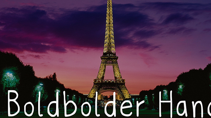 Boldbolder Hand Font