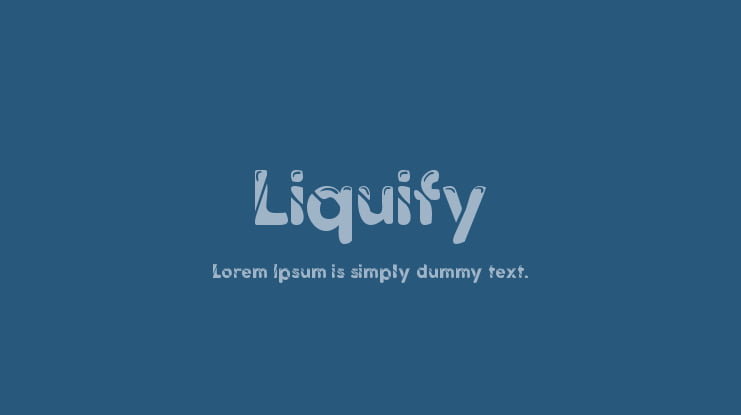 Liquify Font