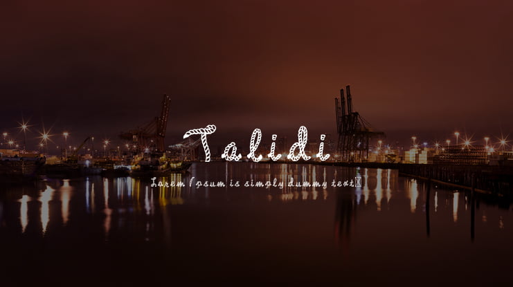 Talidi Font
