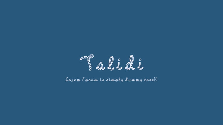 Talidi Font
