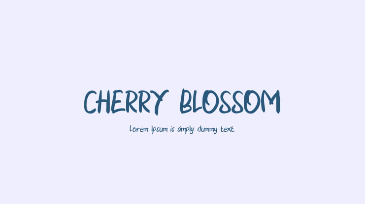 CHERRY BLOSSOM Font
