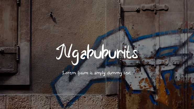 Ngabuburits Font