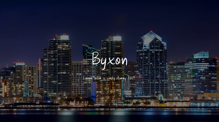 Byxon Font