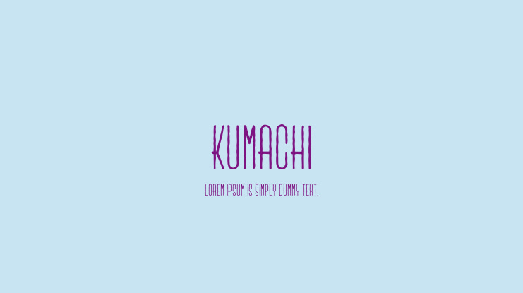 Kumachi Font