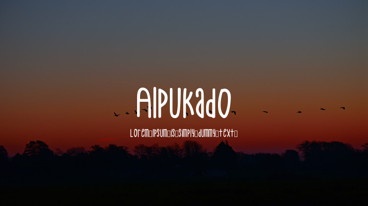 Alpukado Font