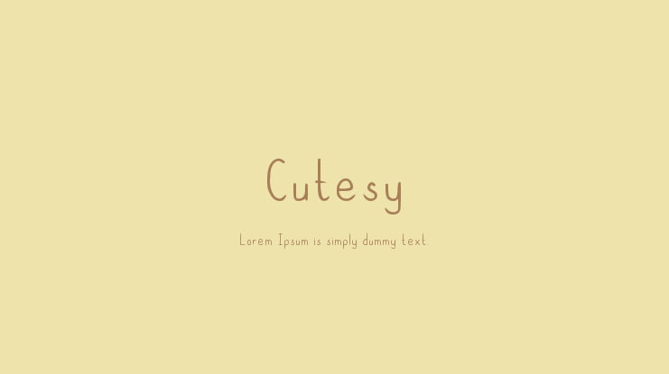 Cutesy Font