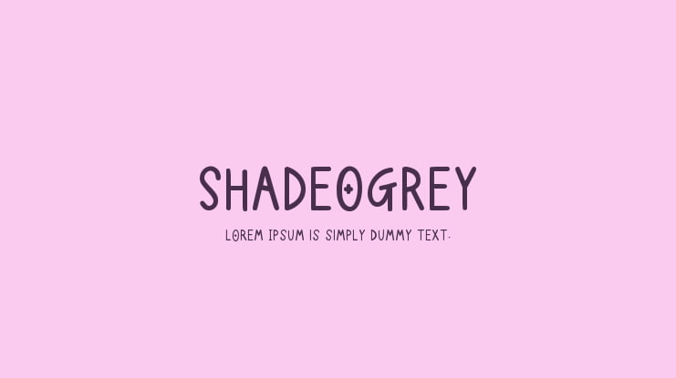 Shadeogrey Font