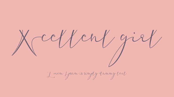 Xcellent girl Font