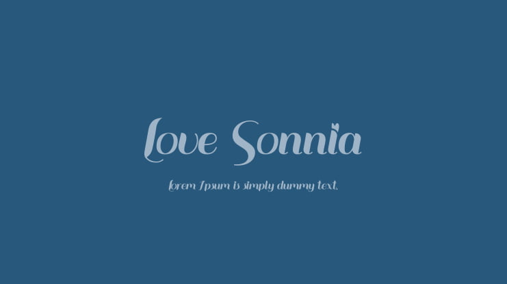 Love Sonnia Font