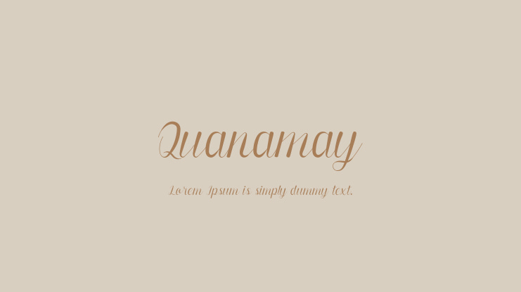 Quanamay Font