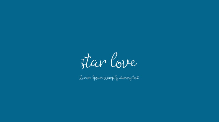star love Font