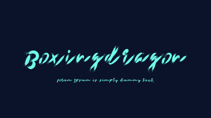 Boxingdragon Font