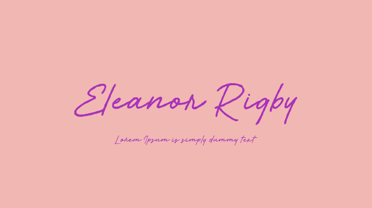 Eleanor Rigby Font