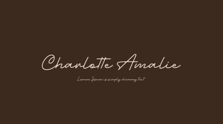Charlotte Amalie Font