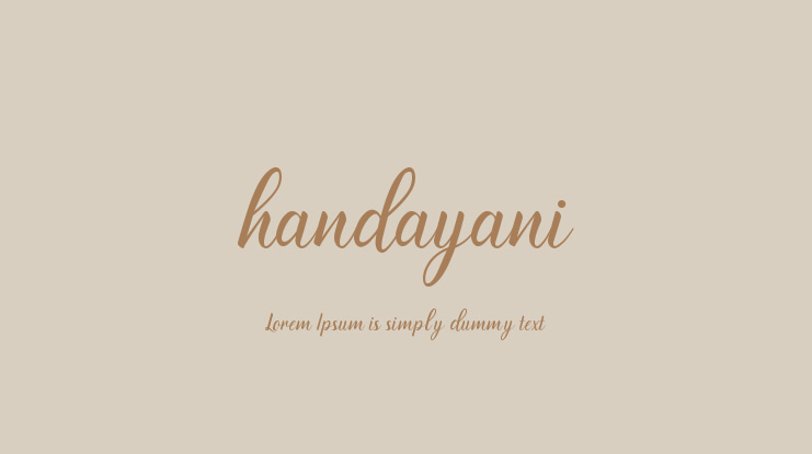 handayani Font