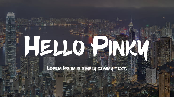 Hello Pinky Font