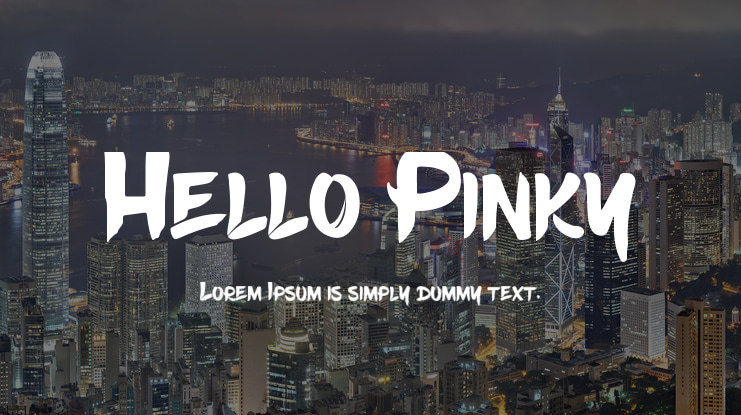 Hello Pinky Font