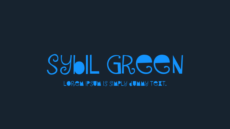 Sybil Green Font