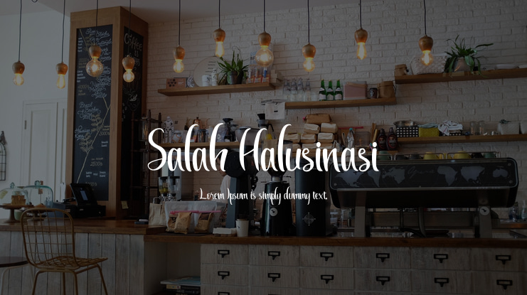 Salah Halusinasi Font