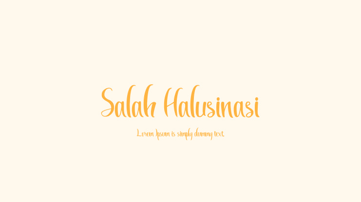 Salah Halusinasi Font