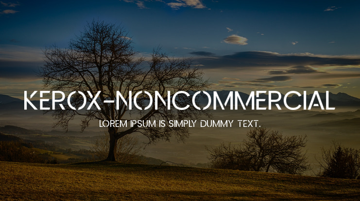 Kerox-NonCommercial Font