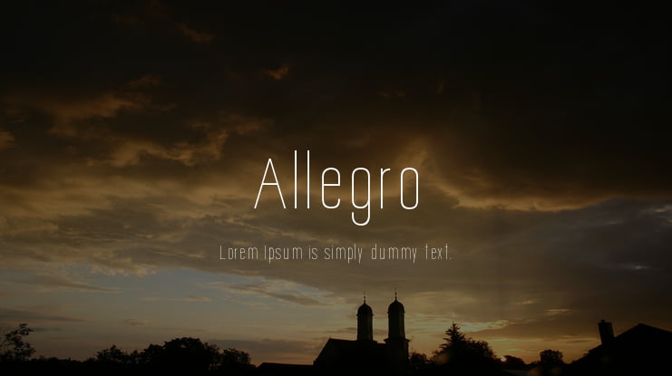 Allegro Font