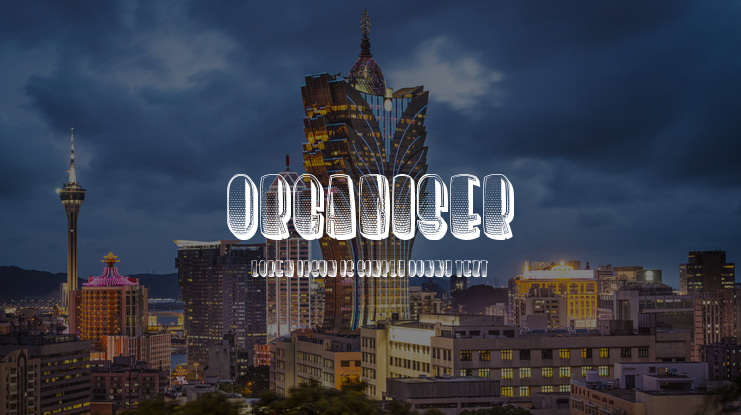 Organiser Font