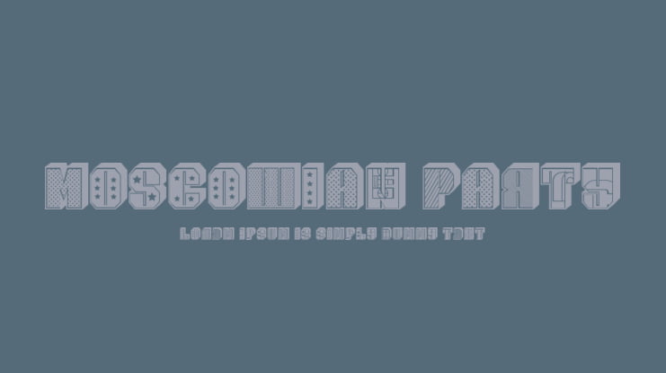Moscowian Party Font Family
