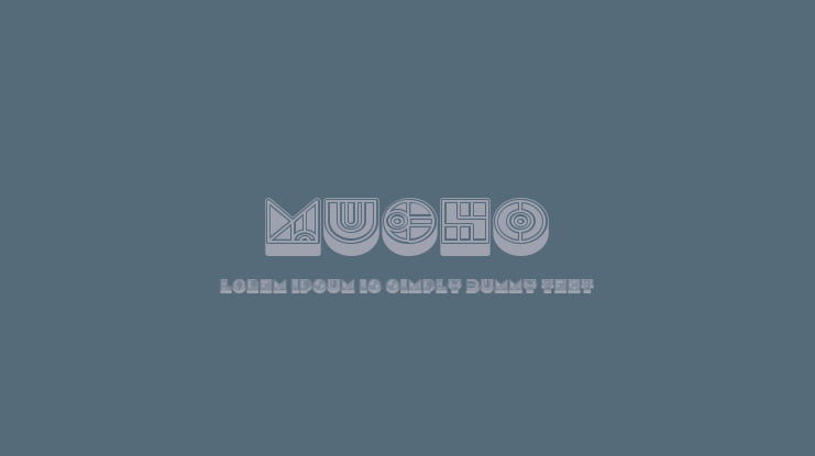 Mucho Font Family