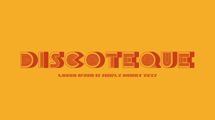 Discoteque Font Family
