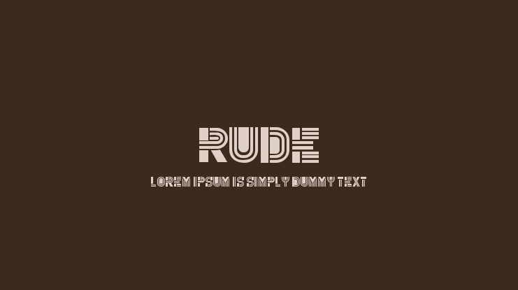 Rude Font Family
