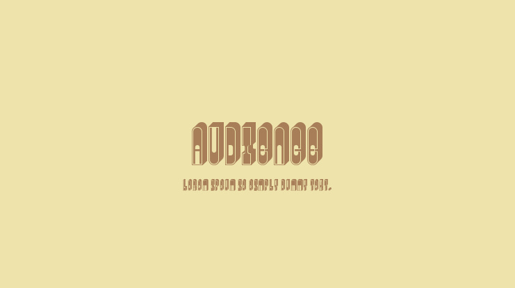 Audience Font