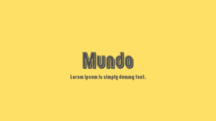 Mundo Font Family