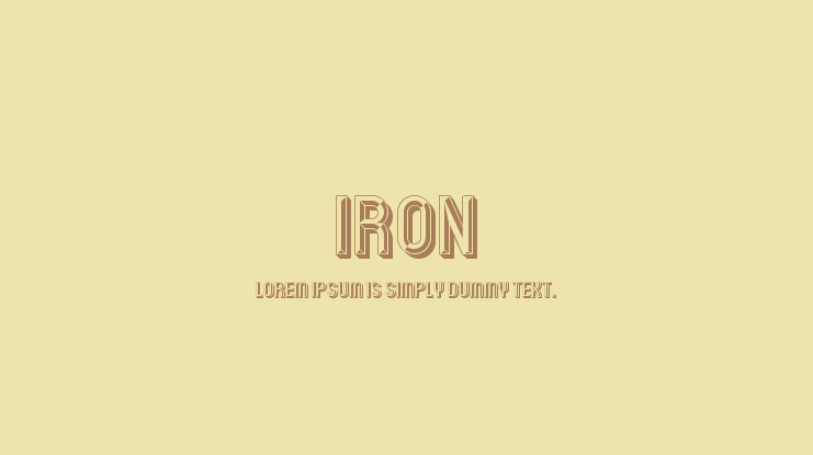 Iron Font