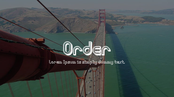 Order Font