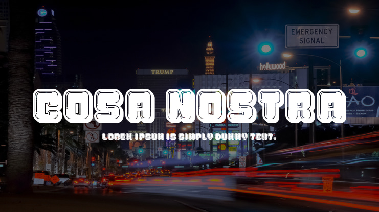 Cosa Nostra Font Family
