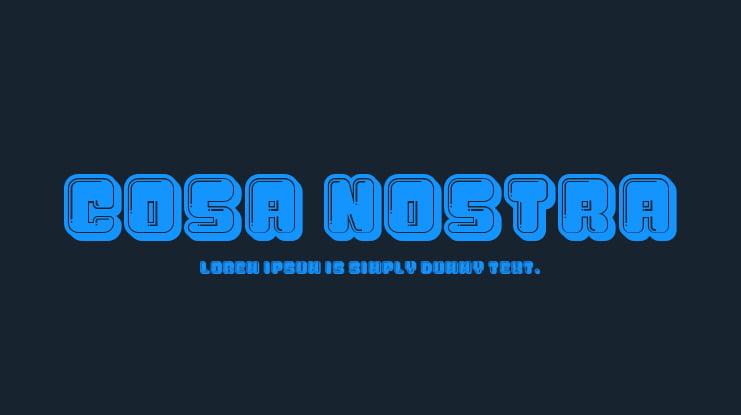 Cosa Nostra Font Family